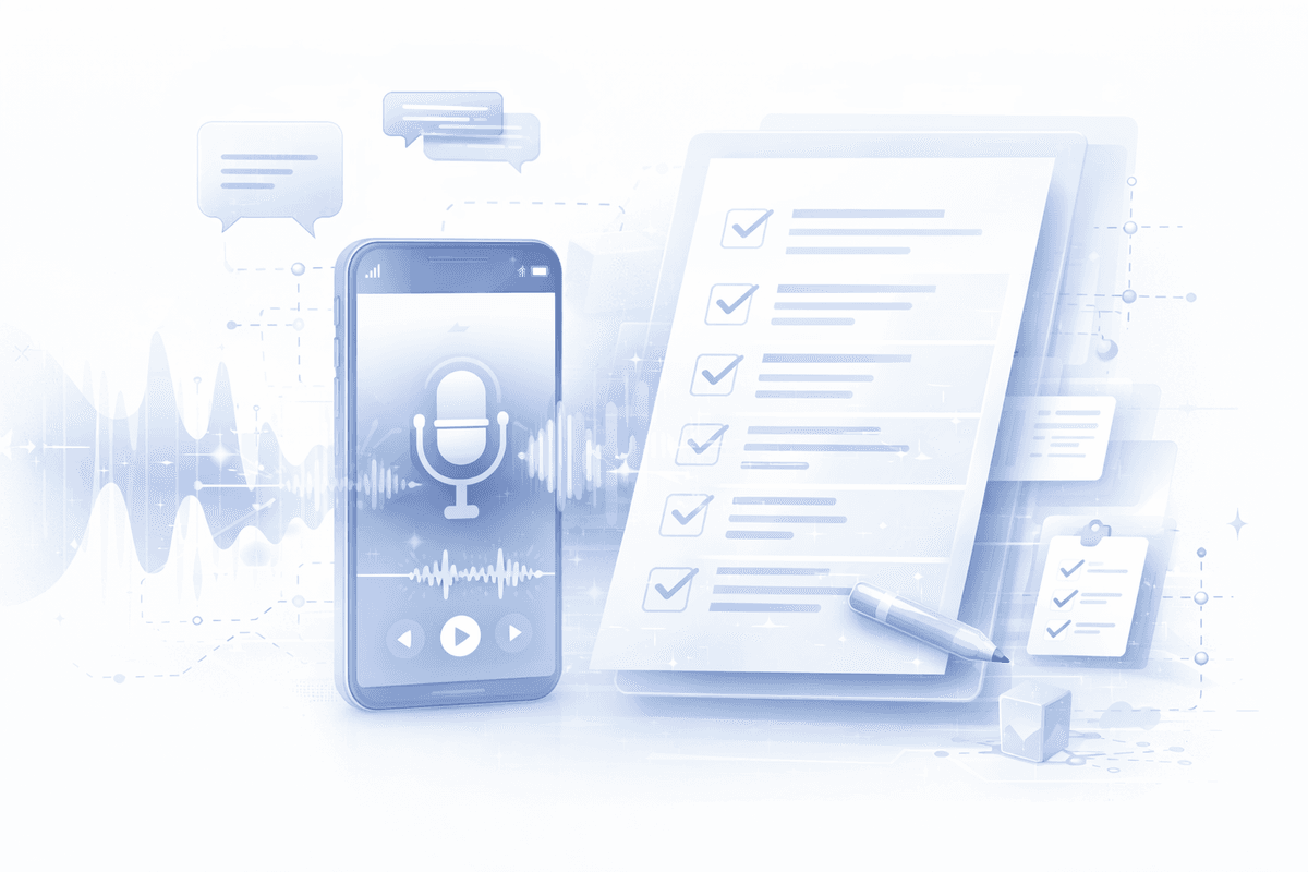 Conversación y dictado operativo